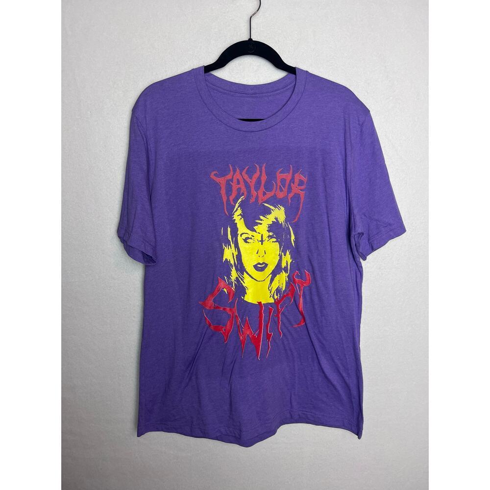 Taylor Swift The Mark Of The Beast Short Sleeve Purple T-Shirt SEE DESC